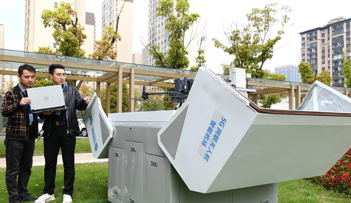 江蘇移動在常州部署的無人機(jī)機(jī)庫。江蘇移動供圖