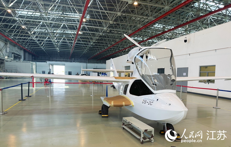 道尼爾海翼研制的DS-2C水陸兩棲飛機。人民網(wǎng) 周夢嬌攝