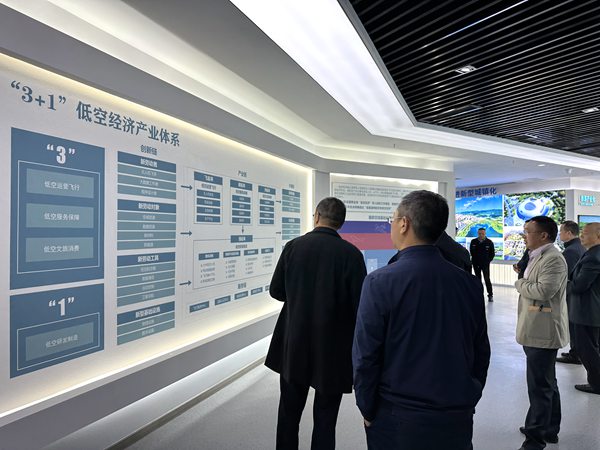 參與嘉賓了解梁平低空經(jīng)濟(jì)發(fā)展設(shè)計(jì)。黃亞輝攝
